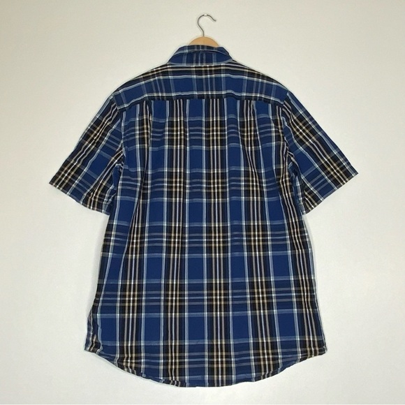 Carhartt Plaid Short Sleeve Button Down. Men’s Size Large. Blue. - Picture 2 of 6